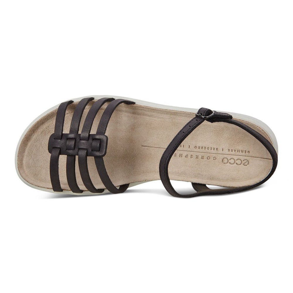 Sandalias Mujer - ECCO Corksphere Strappy - Negros - PFA748965